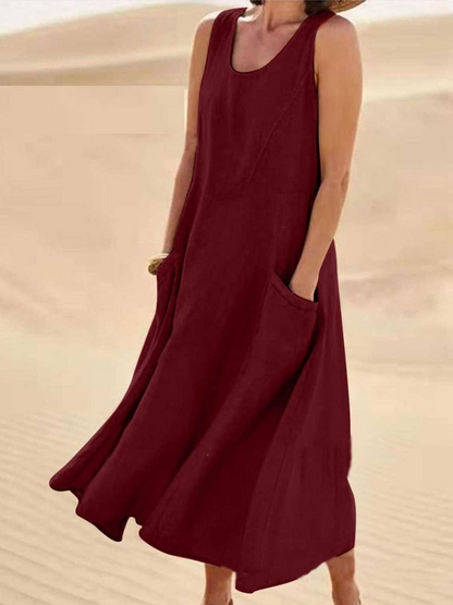 Emily™ | Robe d'été en lin élégante
