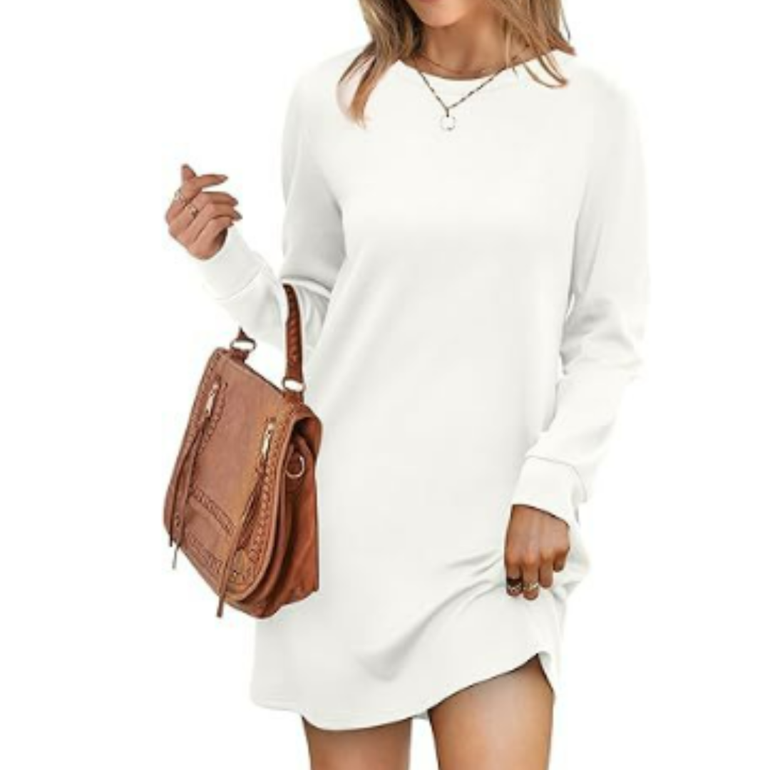 Robe-pull manches longues pour femme | Mini
