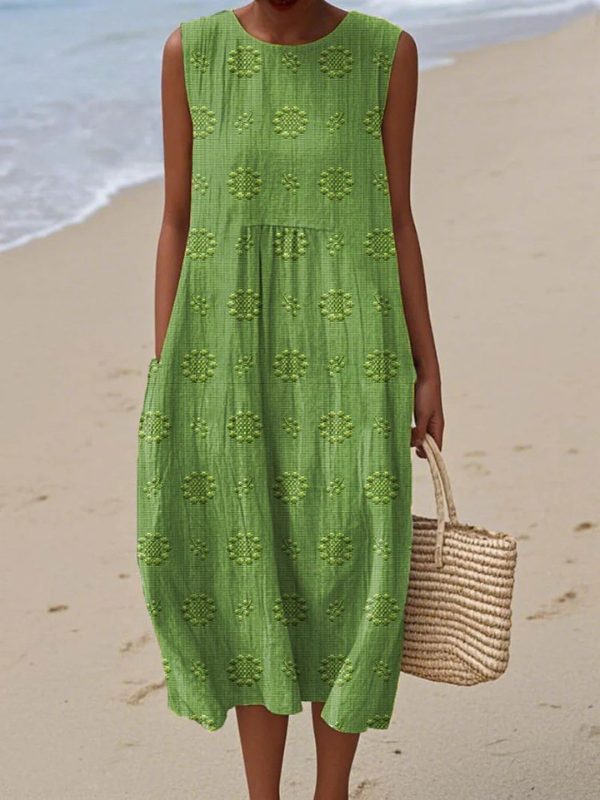 Rosa | Embroidered Midi Dress