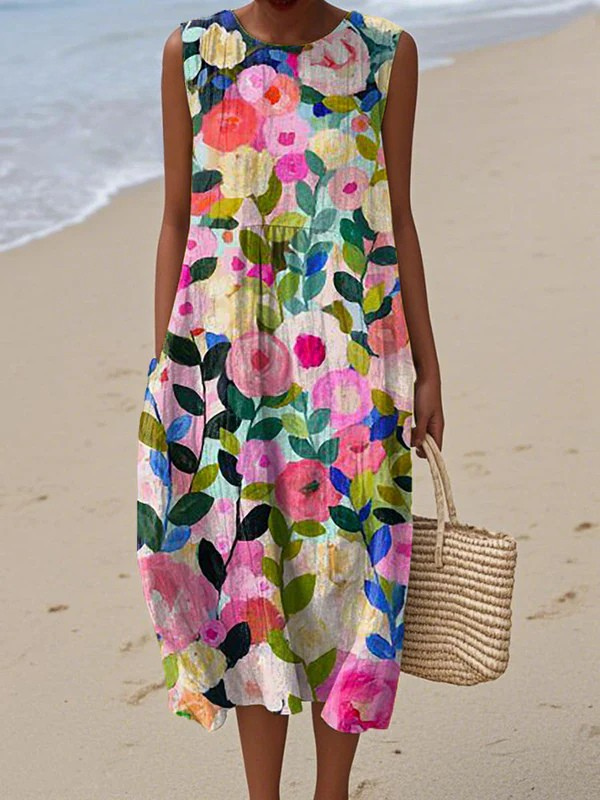 Ava | Floral Midi Robe