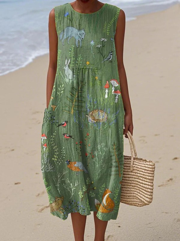Speranza | Woodland Midi Robe