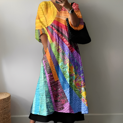 Angeleka - Robe confortable et colorée pour femmes
