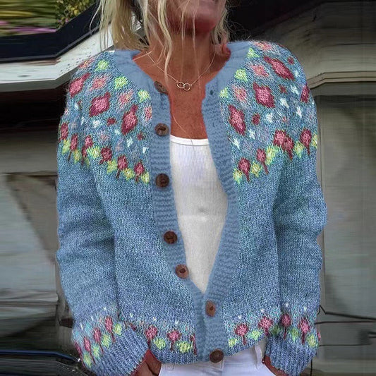 Quinnie | Cardigan Islandais Vintage