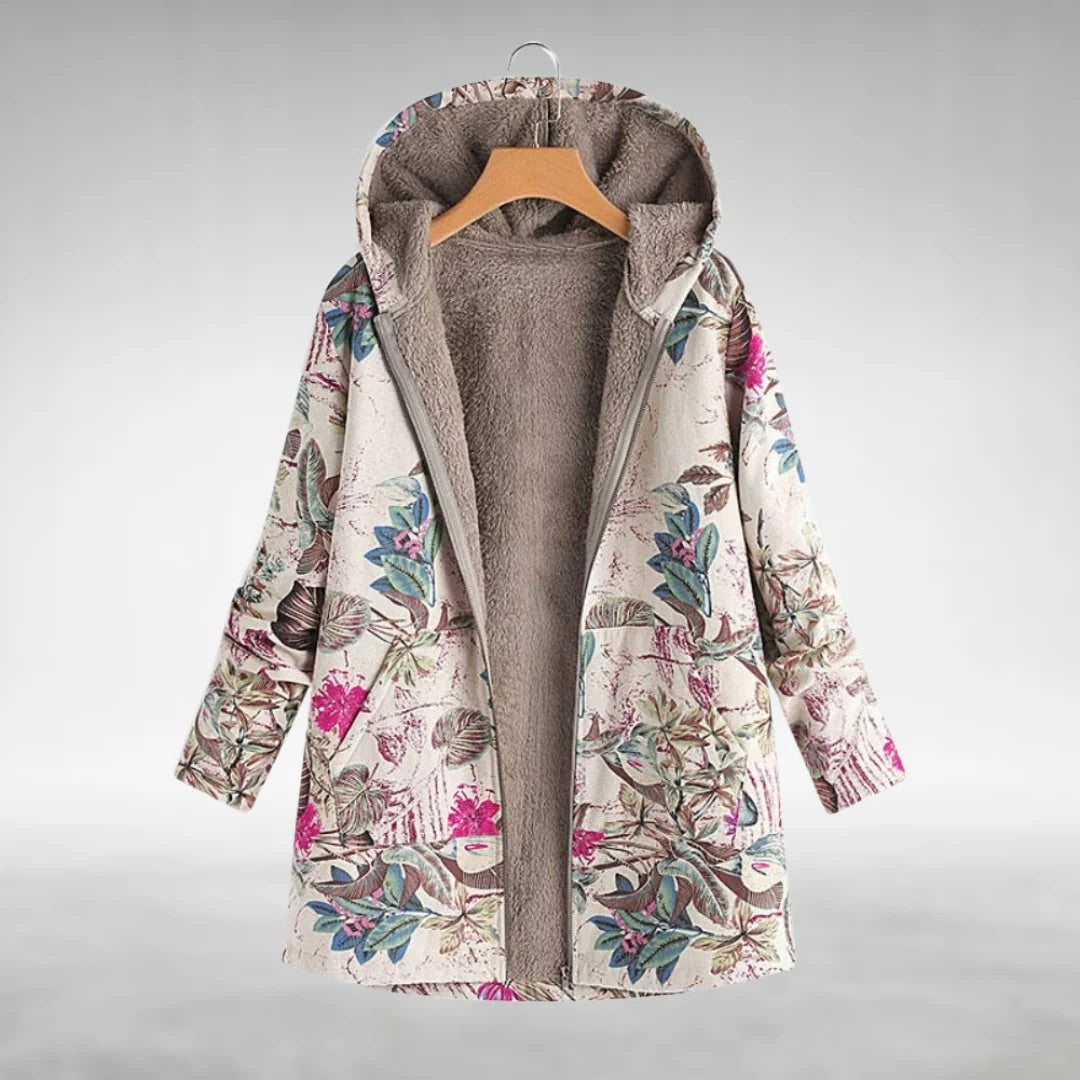 Jovanna - Veste Florale Décontractée et Élégante