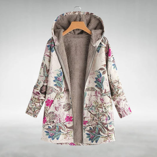 Jovanna - Veste Florale Décontractée et Élégante