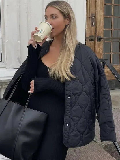 CAROLA | Veste d'Hiver Décontractée et Ample pour Femmes