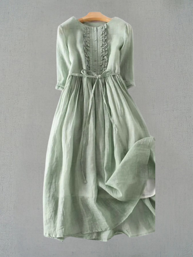 Robe Femme de Style Vintage - Confort et Polyvalence pour l'Été