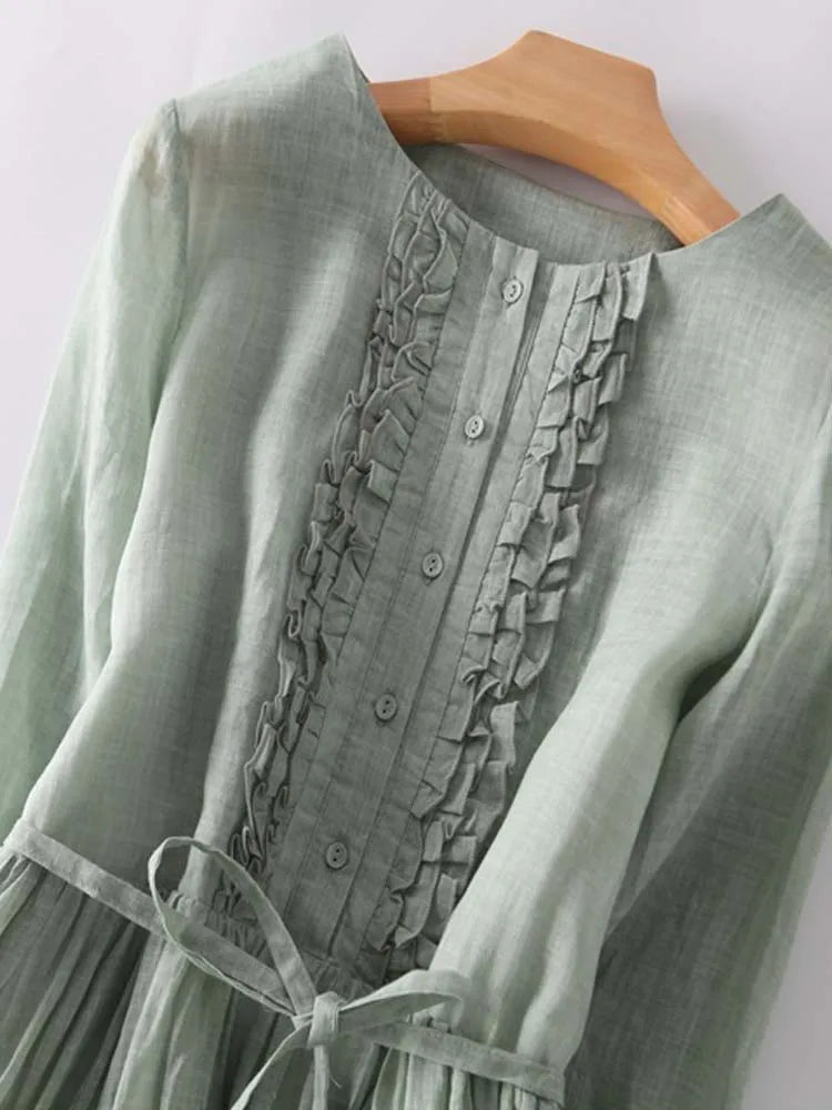 Robe Femme de Style Vintage - Confort et Polyvalence pour l'Été
