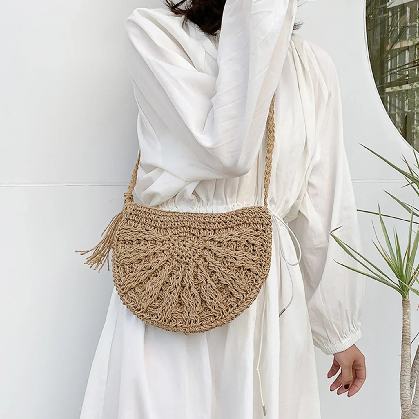 Eirinora | Sac à Bandoulière au Crochet de Style Bohème