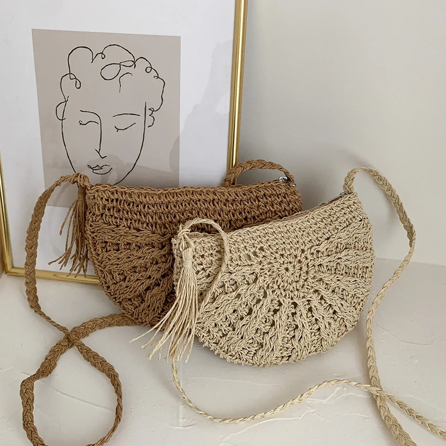 Eirinora | Sac à Bandoulière au Crochet de Style Bohème