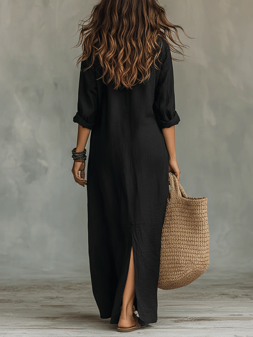 Robe Longue Élégante Willow - Fluide et Intemporelle