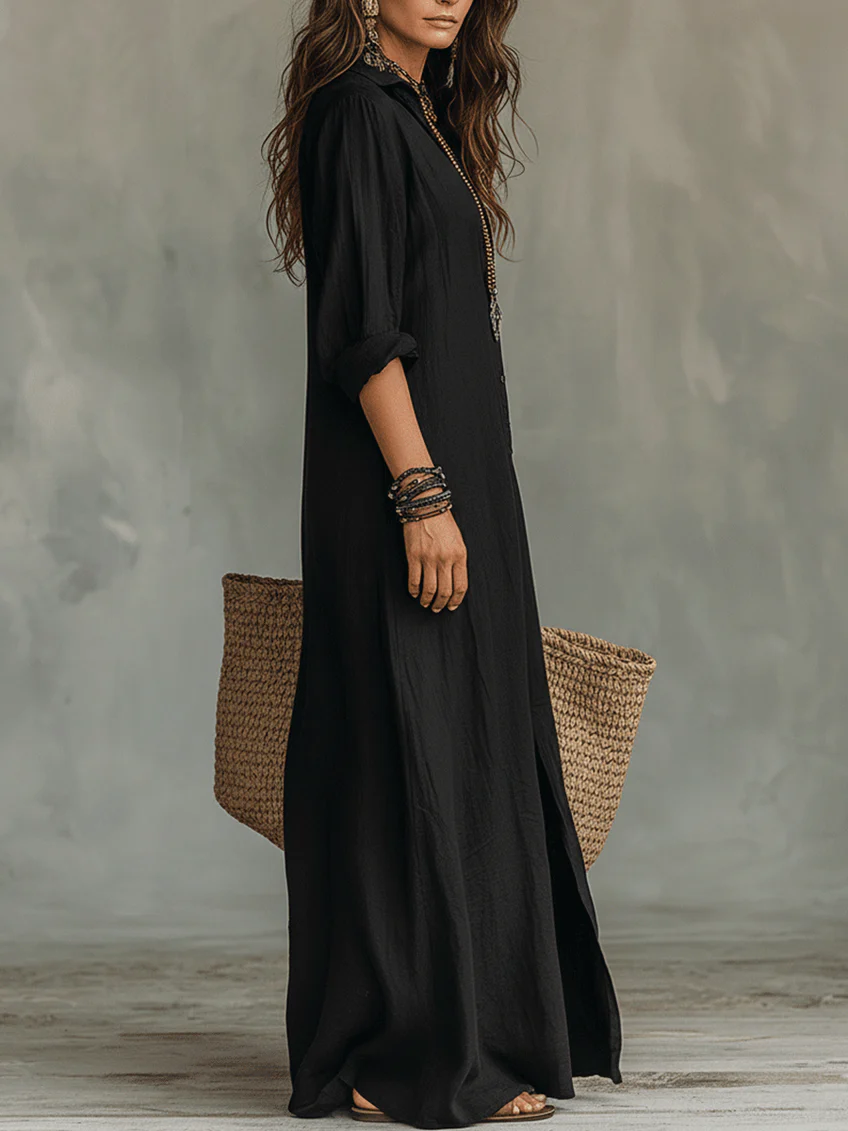 Robe Longue Élégante Willow - Fluide et Intemporelle