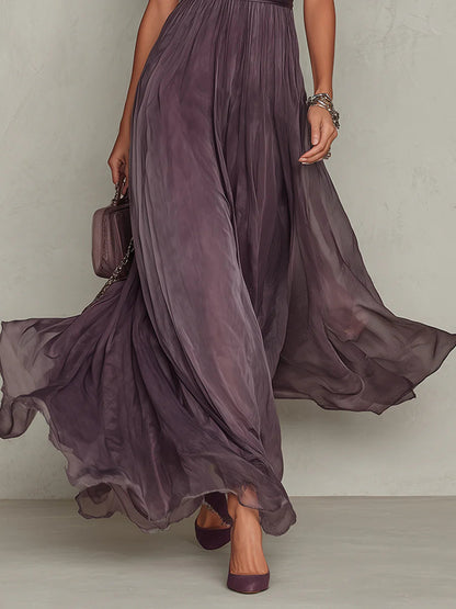 Petra - Robe Longue Élégante en Dentelle et Détails Raffinés