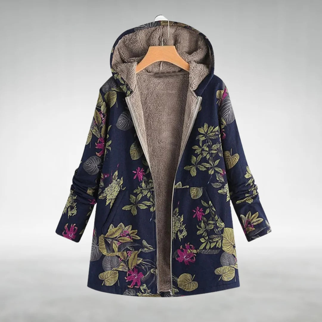 Jovanna - Veste Florale Décontractée et Élégante