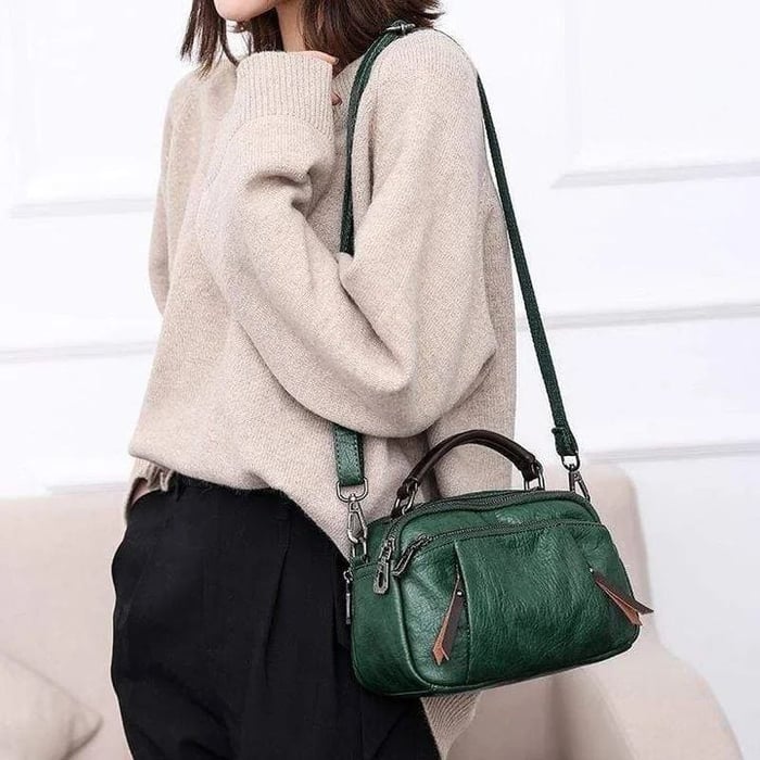 Finbjørg | Petit Sac Polyvalent en Ombre de Cognac Doré