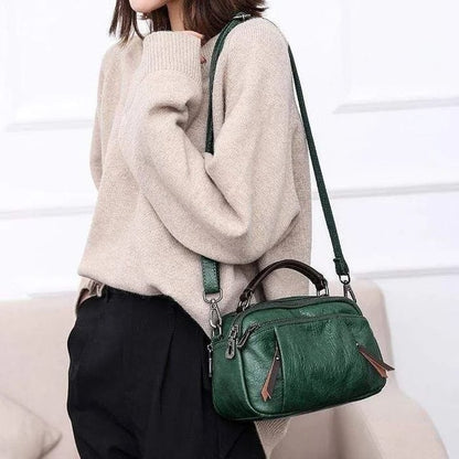 Finbjørg | Petit Sac Polyvalent en Ombre de Cognac Doré