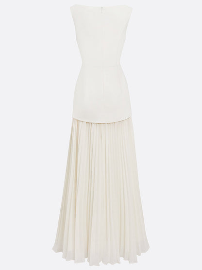 Micaela | Robe longue plissée de design