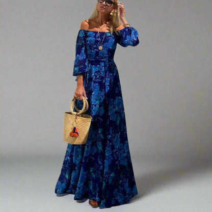 Annemarie | Robe Maxi Fleurie Élégante pour un Confort Optimal