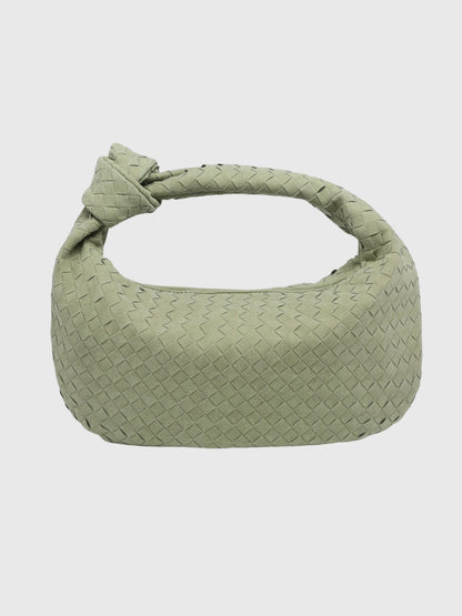Celeste | Sac Medium Suédé Tressé avec Nœud