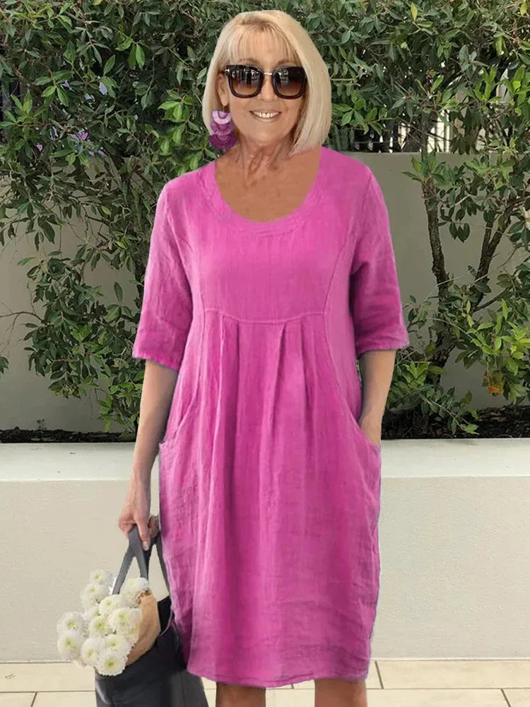 Renée | Robe Midi avec Poches