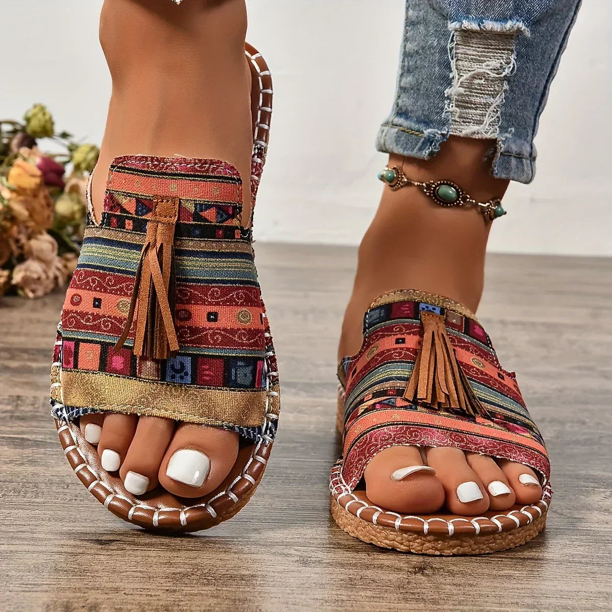 Leena - Sandales orthopédiques plates et confortables