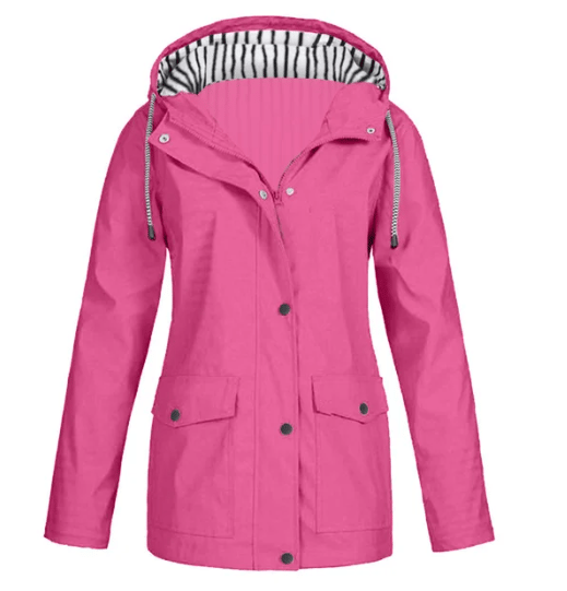 Ilektra - Veste Élégante Imperméable à Manches Longues avec Capuche