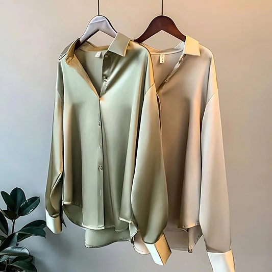 Celine – Blouse Classique à Boutons