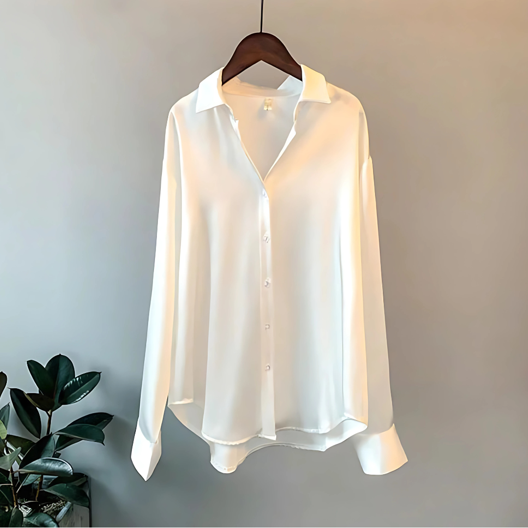 Celine – Blouse Classique à Boutons