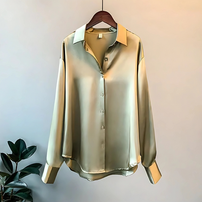 Celine – Blouse Classique à Boutons