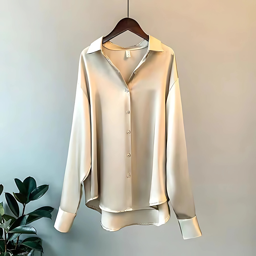 Celine – Blouse Classique à Boutons