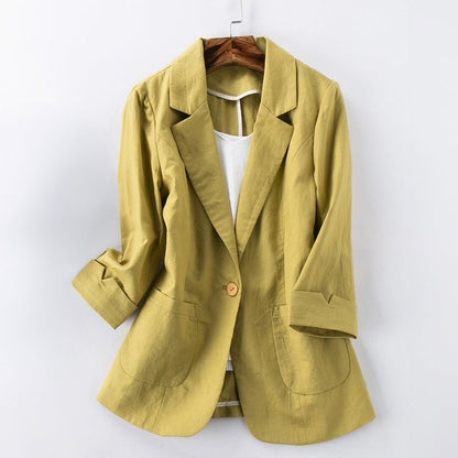 BLAZER EN LIN TENDANCE DELMARA I