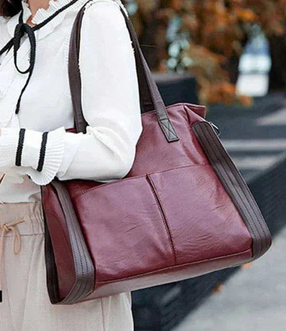 Etta | Sac à bandoulière en cuir PU de grande capacité à la mode
