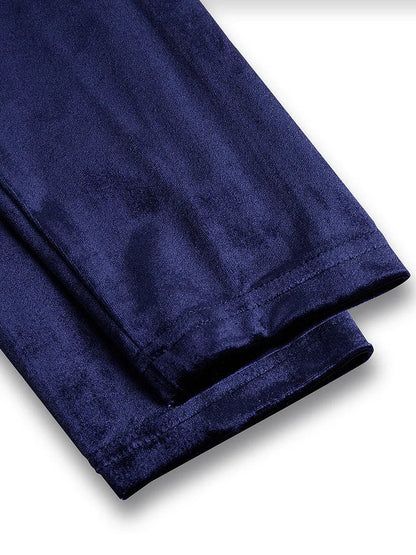 Robe midi en velours luxueux avec manches longues
