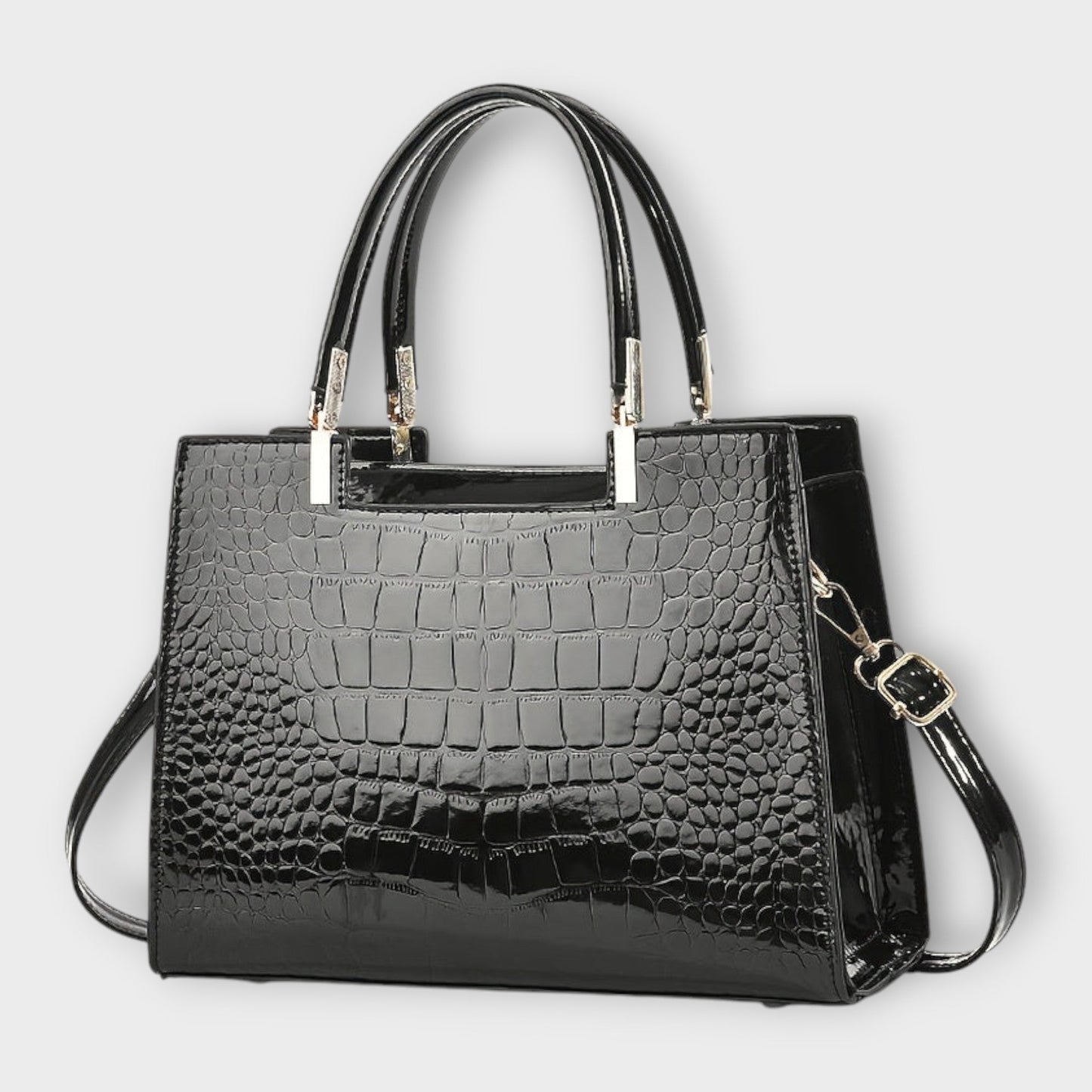 Gianna Boutique - Sac à Main en Cuir Croco Brillant