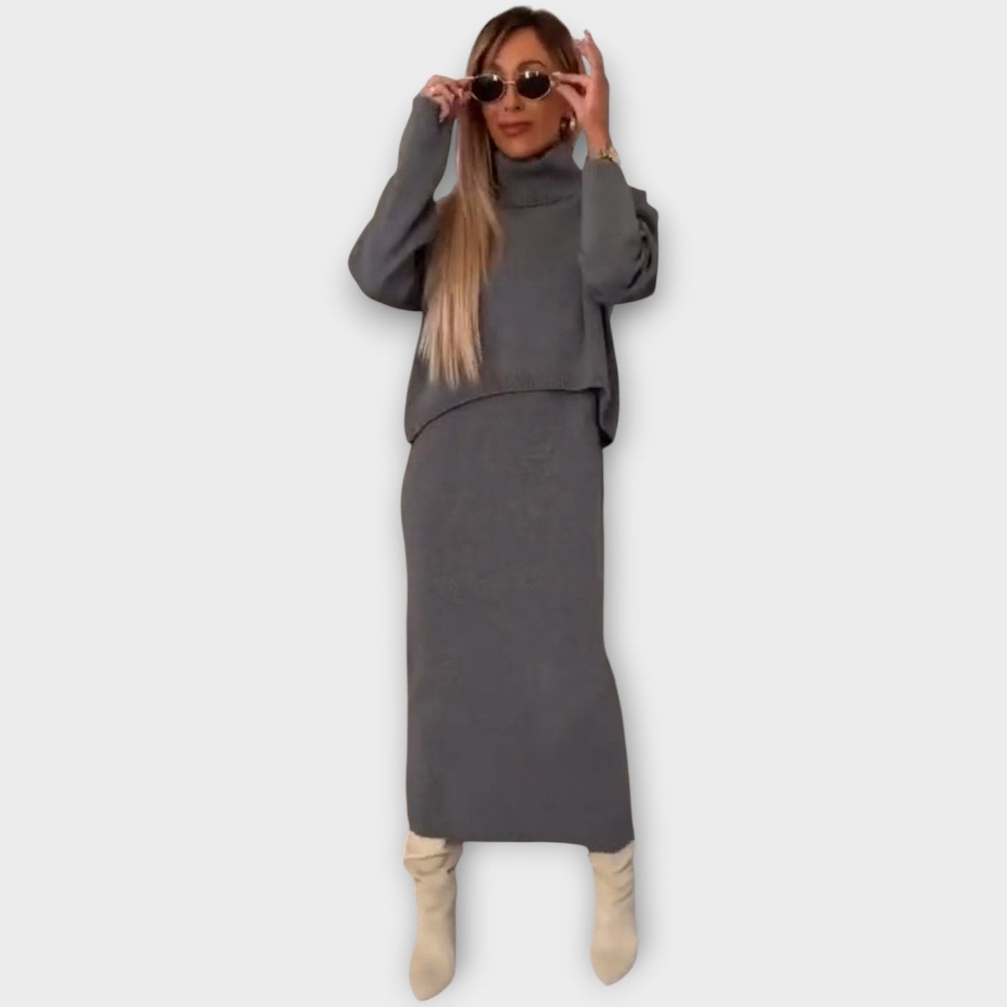 Ensemble Pull et Jupe Luxe Knit