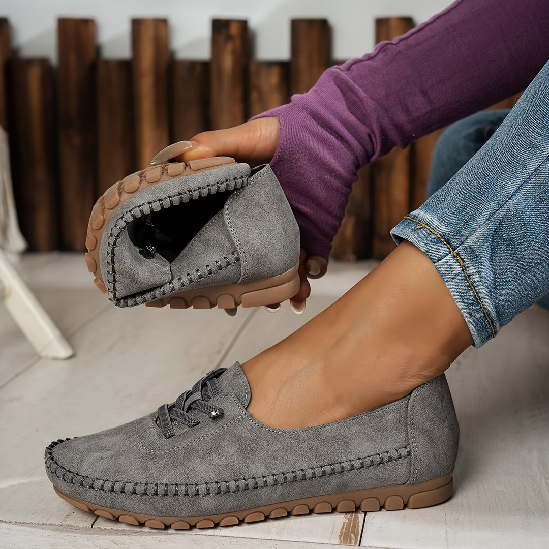 Lina - Mocassins Confortables en Daim