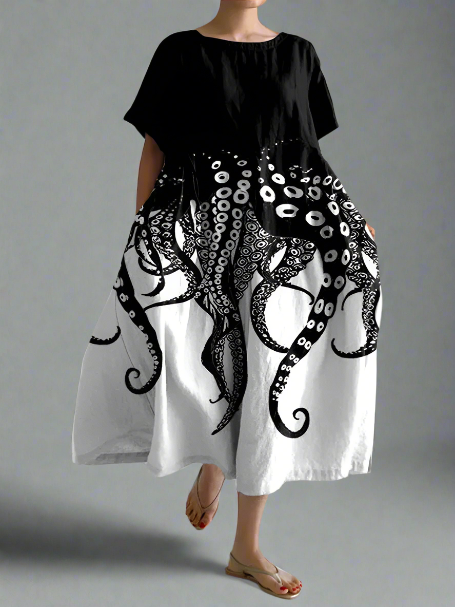 Alvenhild | Robe d'Été Artistique avec Confort et Liberté de Mouvement Uniques