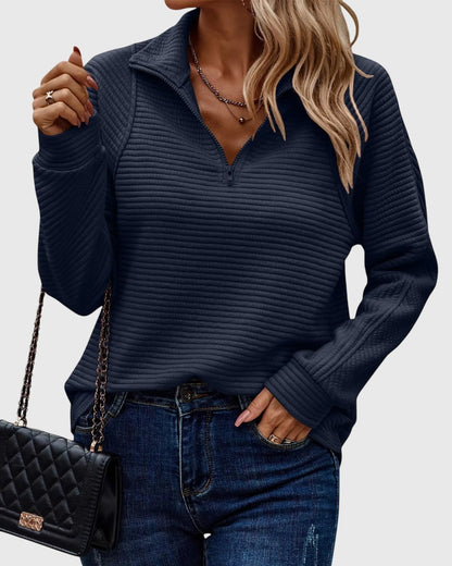 Molly | Pull Élégant à Mi-Zip