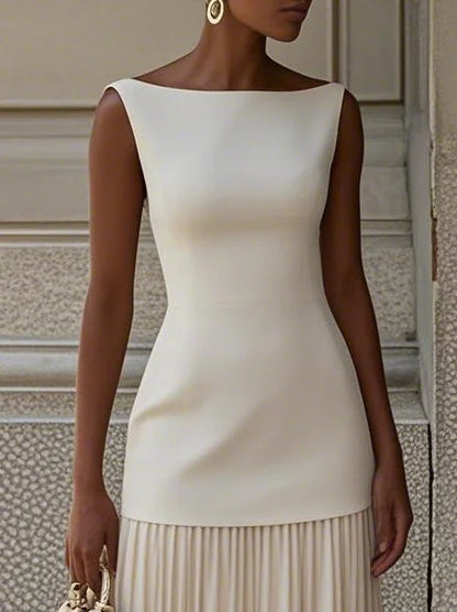 Micaela | Robe longue plissée de design