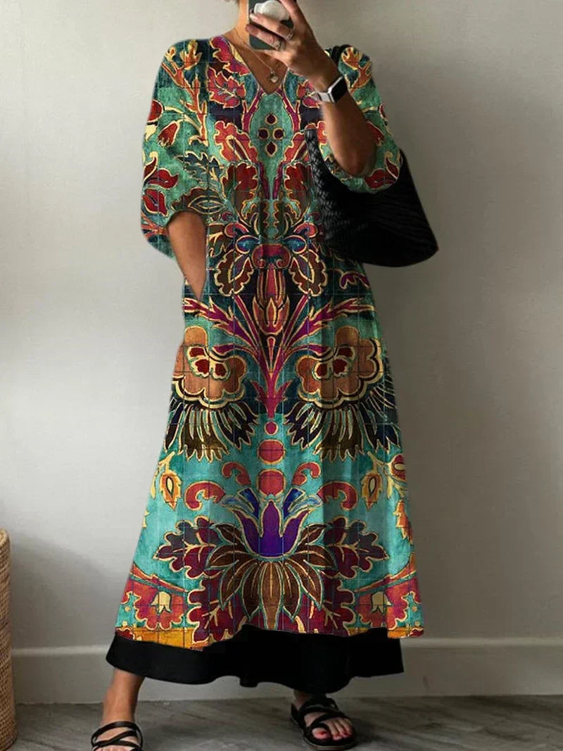 Carolina | Robe Imprimée Élégante