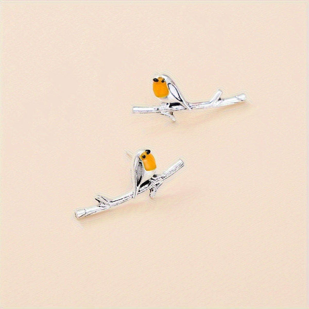 Boucles d'oreilles en forme d'oiseau animal cartoon