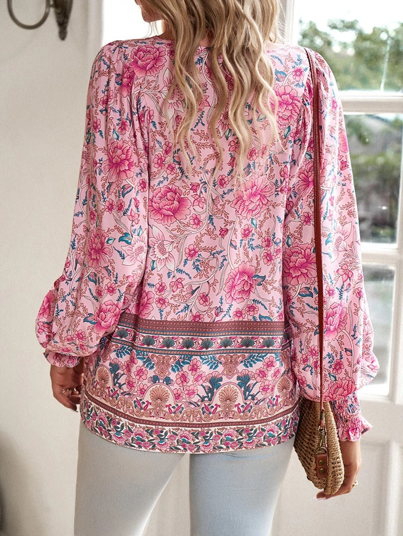 Helena™ - Haut Floral Premium d'Été