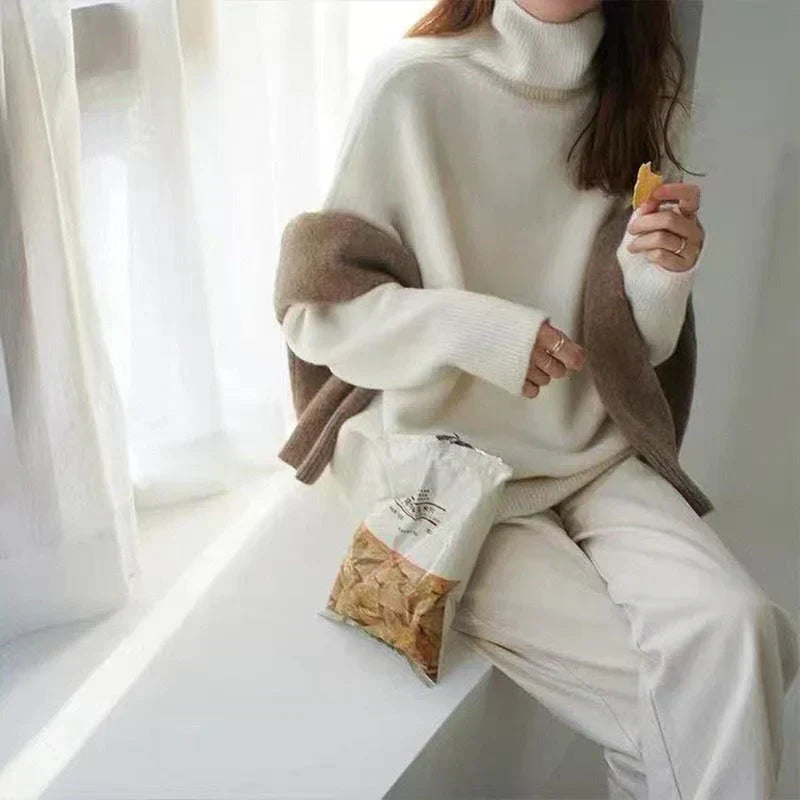 Lisette | Pull col montant en cachemire