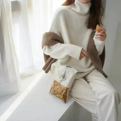 Lisette | Pull col montant en cachemire