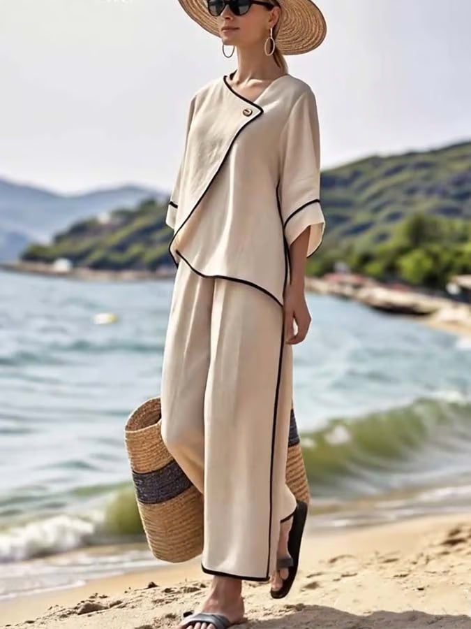 Ensemble boho en lin chic