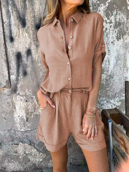 Jolie – Ensemble en Coton-Lin Élégant