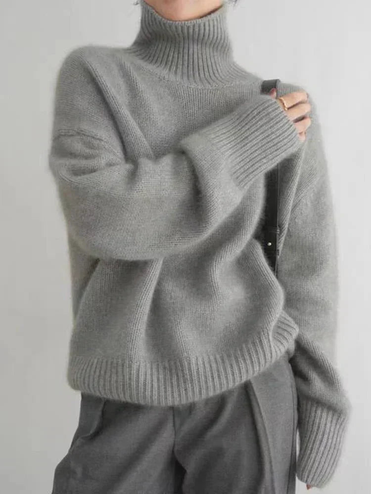 Lisette | Pull col montant en cachemire
