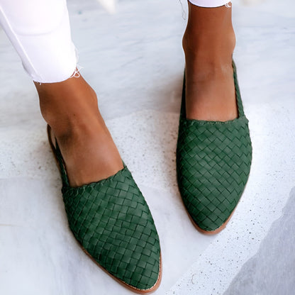 Whisper - Sandales en cuir tissées élégantes pour femme