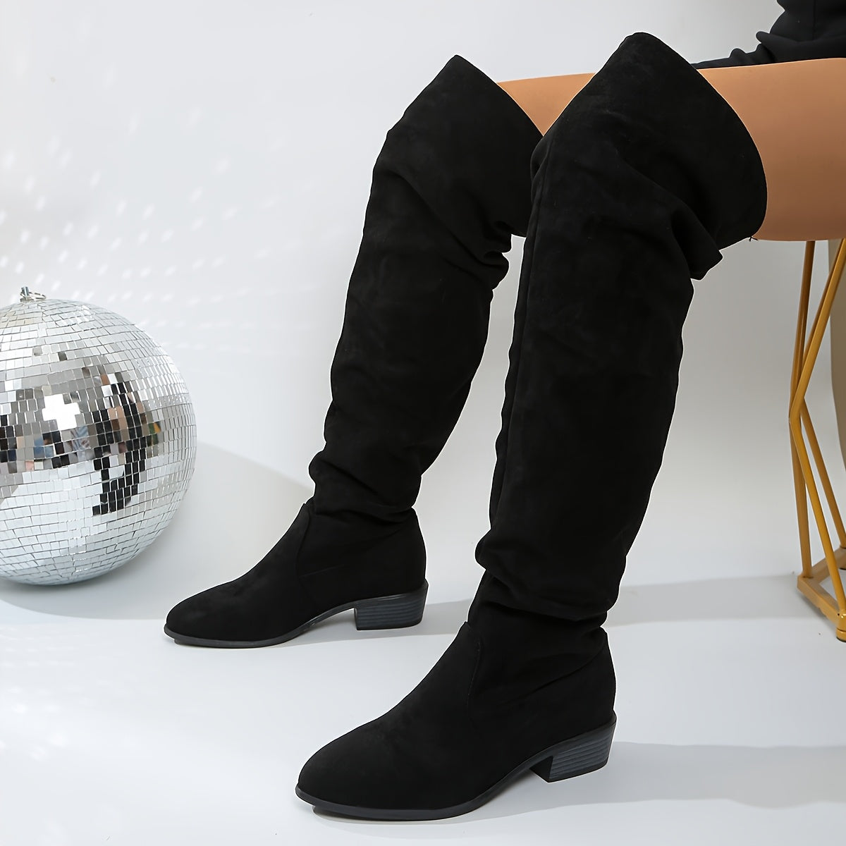 Bottes longues pour femmes à la mode, polyvalentes, au-dessus du genou