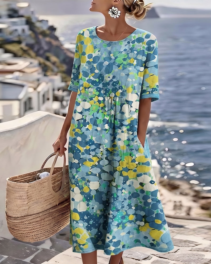 Robe ample imprimée